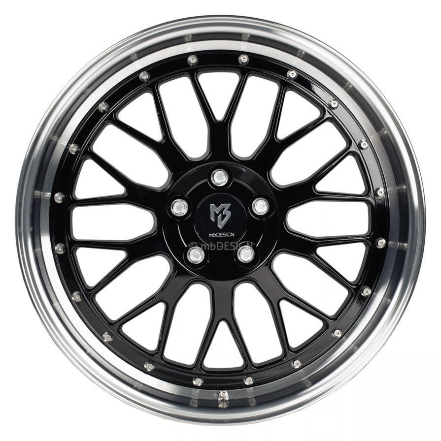 mbDESIGN<br>LV1 - Glanzschwarz poliert (20x8.5)